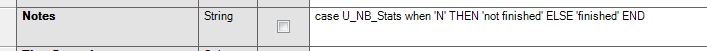 Galaxy APS - mappings - CASE statement