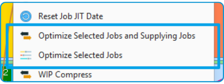 Optimize Selected Jobs and Supplying Jobs