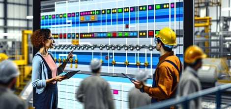 Digital Visual Management for Production Scheduling