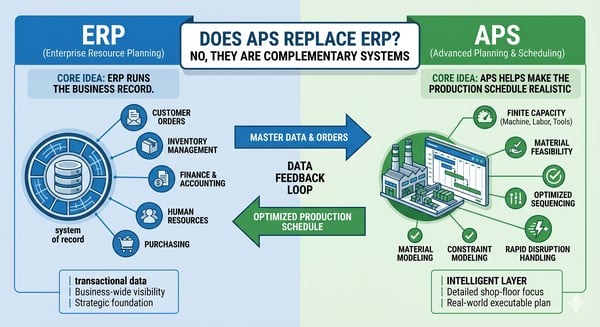ERP vs APS ERP vs APS