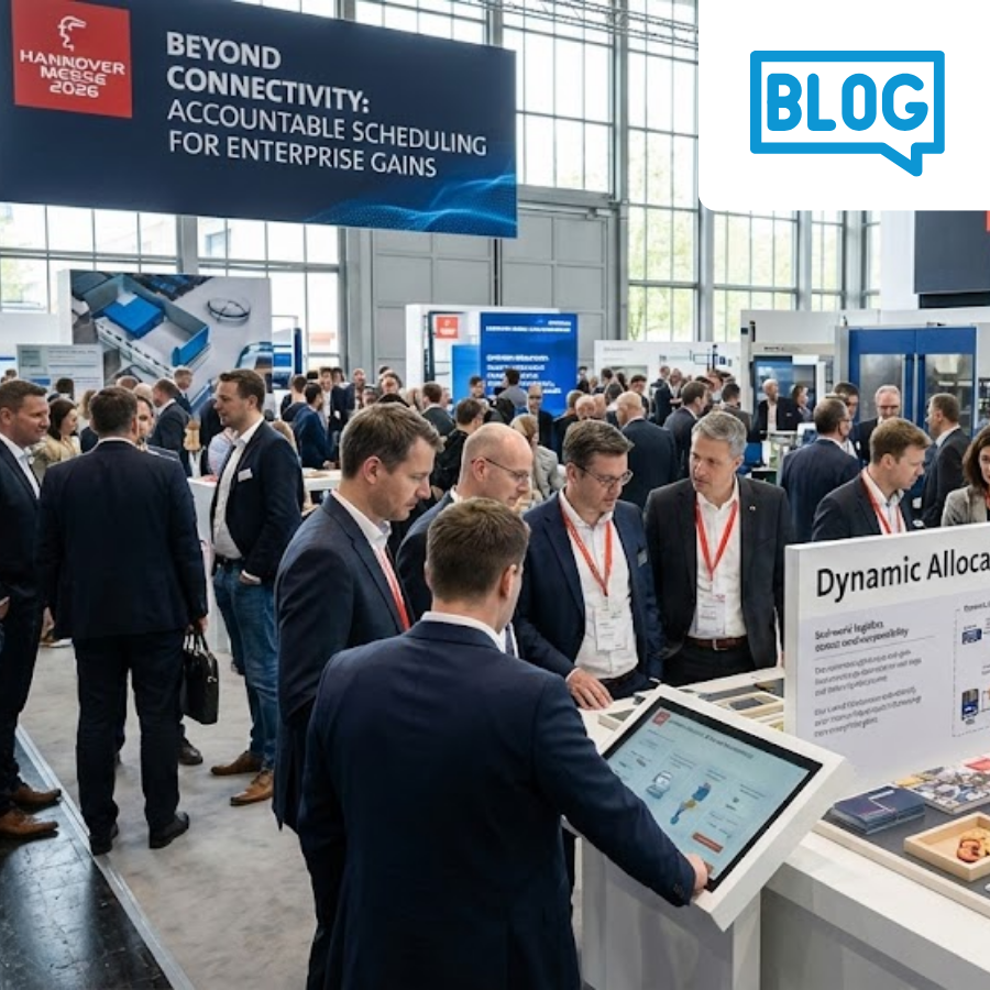 Scheduling as Execution at Hannover Messe 2026