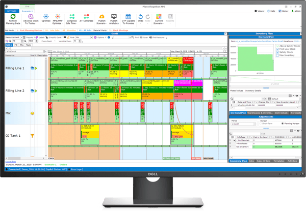 advanced planning and scheduling software for increased visibility