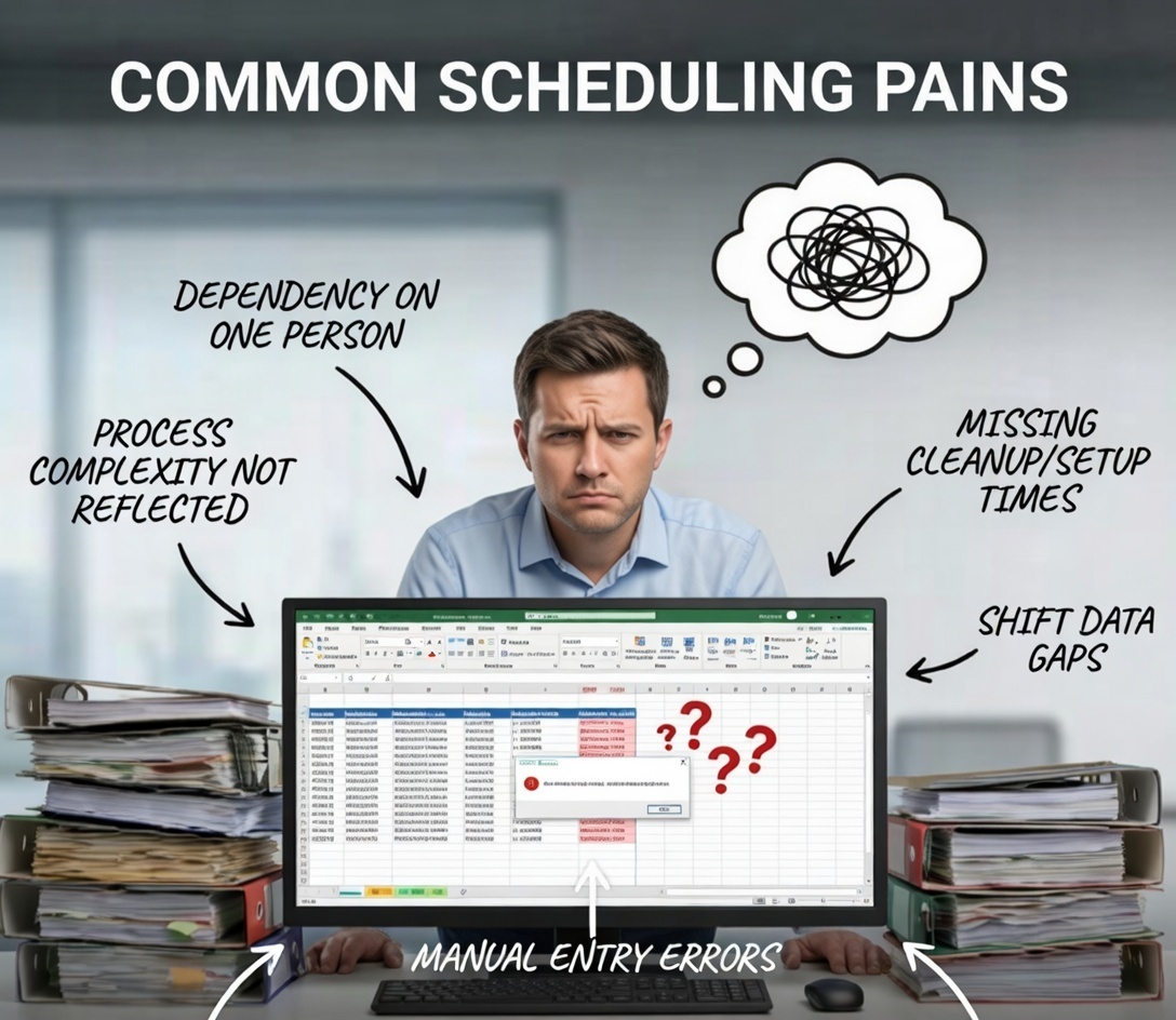 The Hidden Costs of Scheduling Production in Excel | PlanetTogether