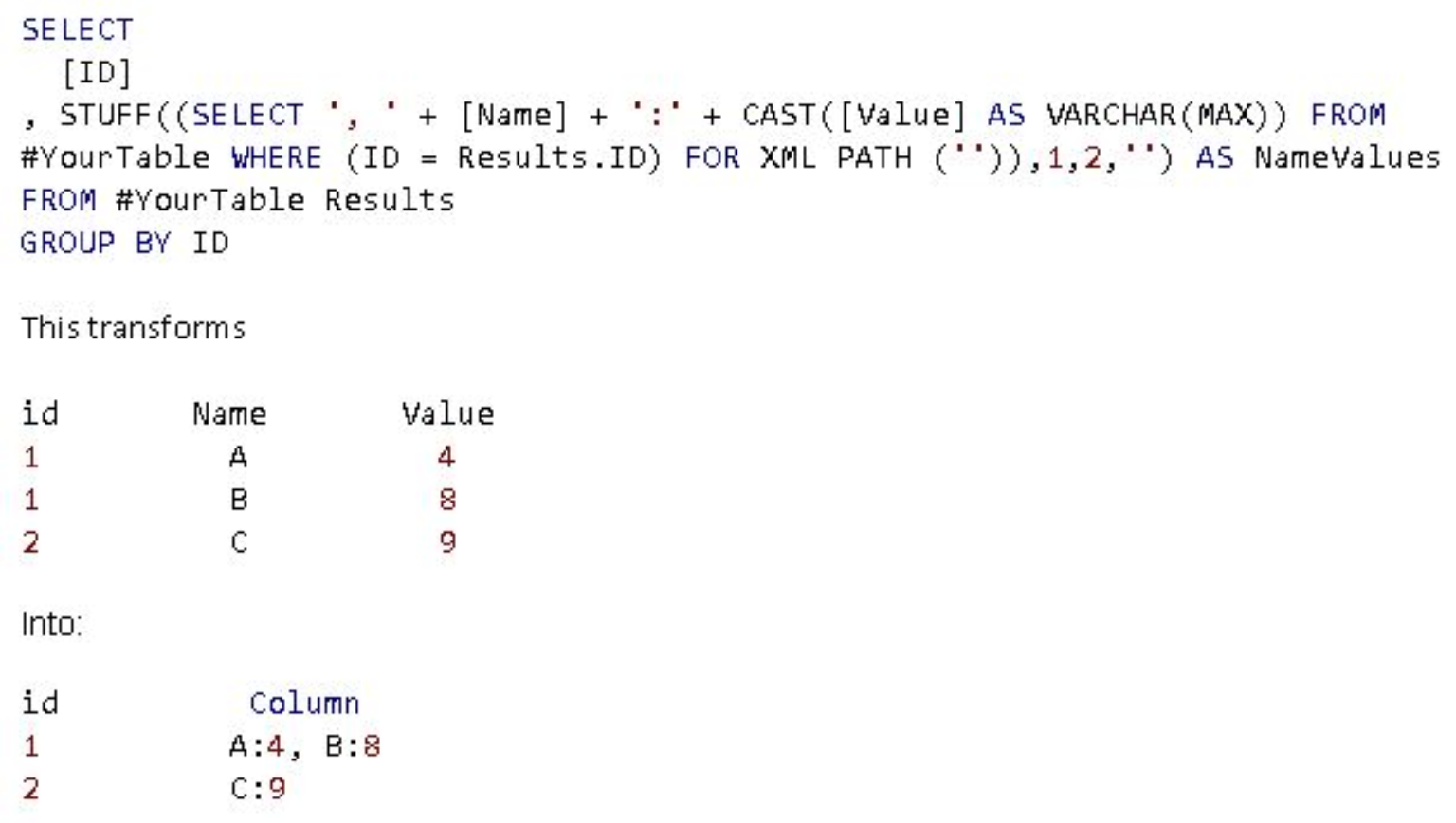 SQL Tips